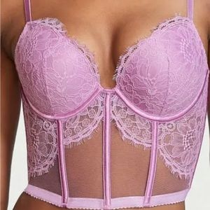 ❣️SOLD❣️Lavender Victoria’s Secret Push Up Corset